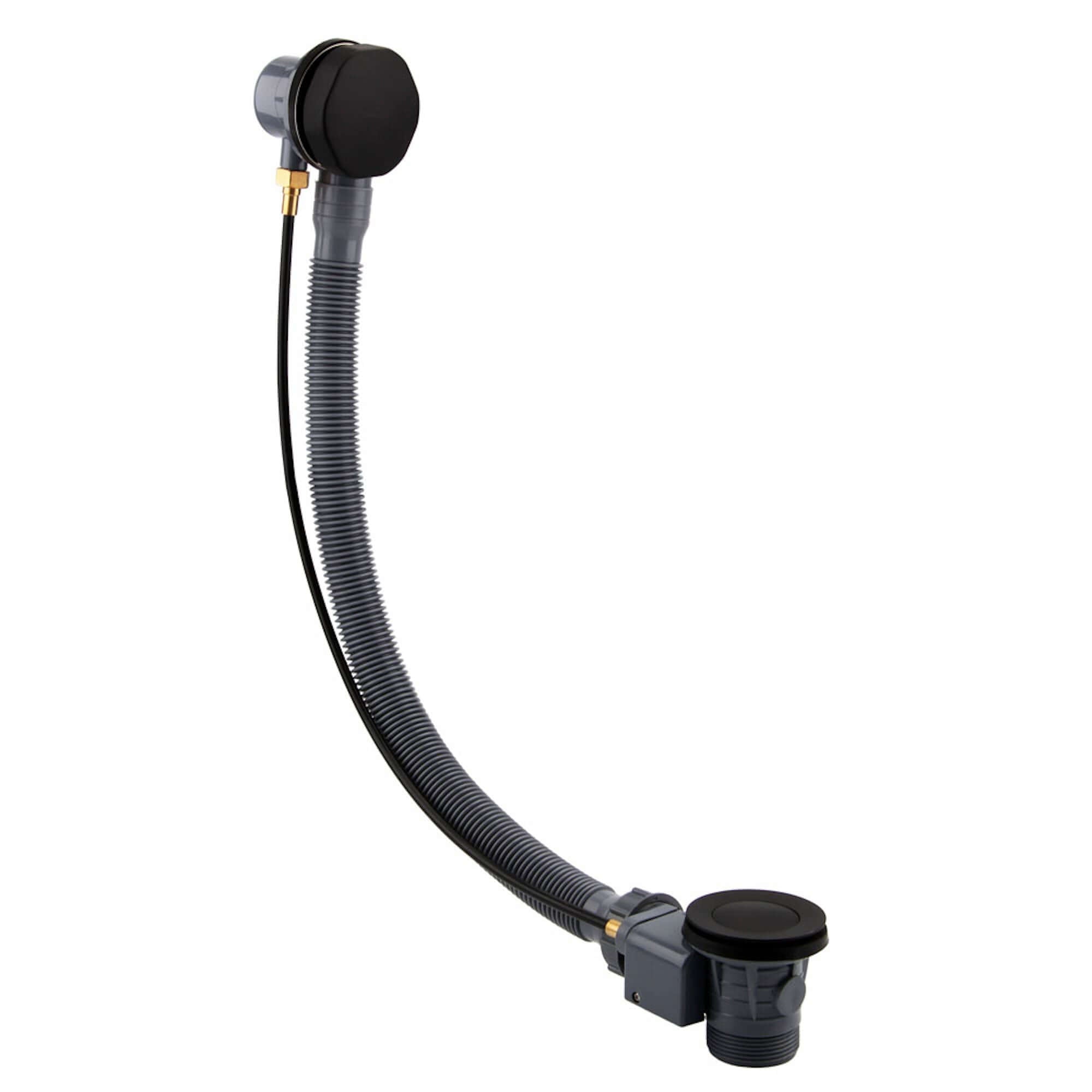 Buy Luxury Bath Pop Up Waste with Overflow Easy Clean - Matt Black Online UK | HOUSE OF ENKI